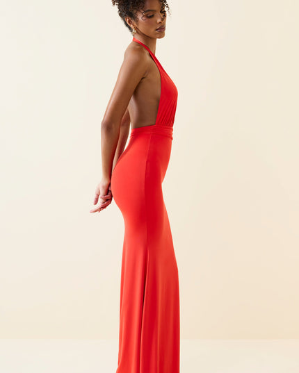Scarlet Halterneck Cut-Out Maxi Dress