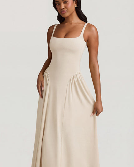 Ivory Modal A-Line Midaxi Dress