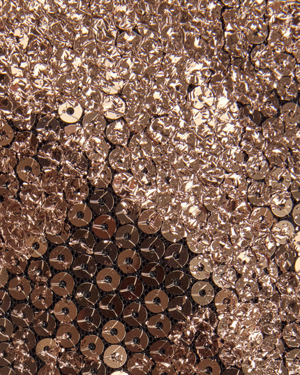 Copper Gold Embellished Corset A-line Mini Dress