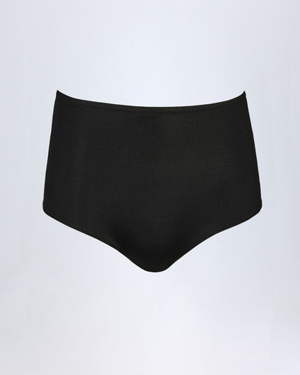 Black Slinky Jersey Low-Rise Hot Pants