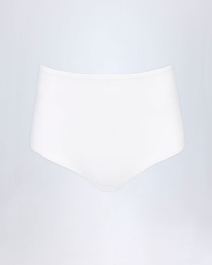 White Slinky Jersey Low-Rise Hotpants