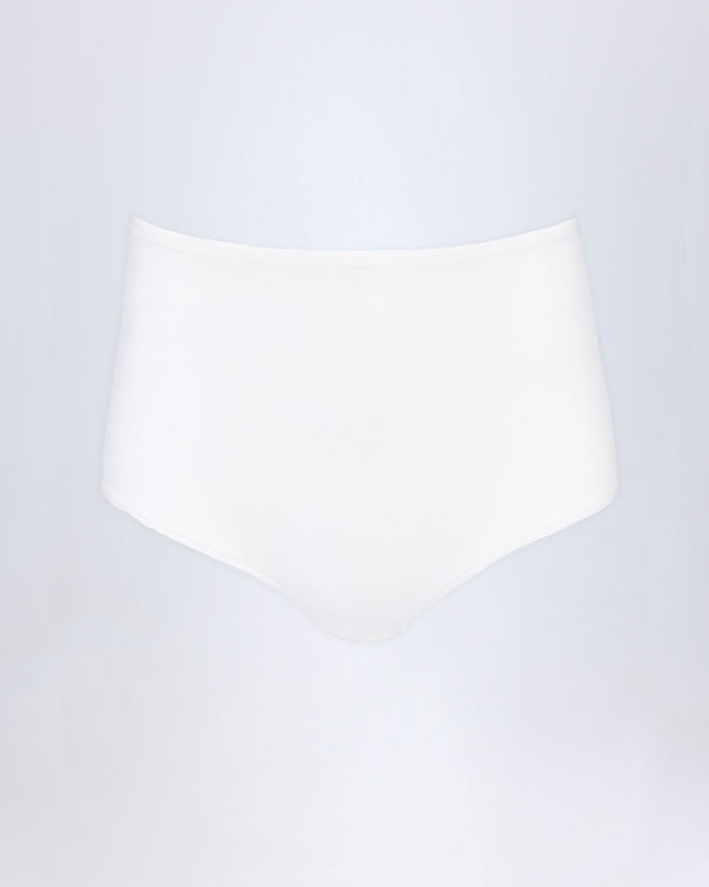 White Slinky Jersey Low-Rise Hotpants