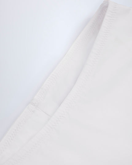White Slinky Jersey Low-Rise Hotpants