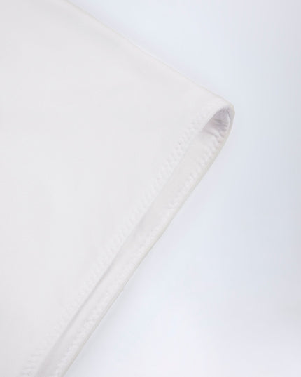 White Slinky Jersey Low-Rise Hotpants