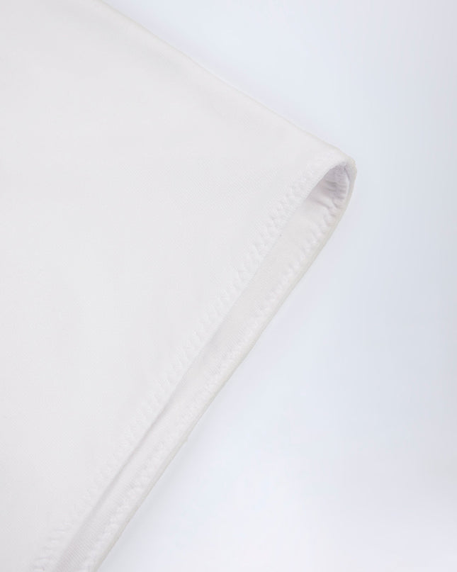 White Slinky Jersey Low-Rise Hotpants