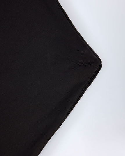Black Slinky Jersey Backless Mini Dress