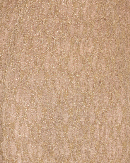 Gold Metallic Lace Godet Fishtail Gown