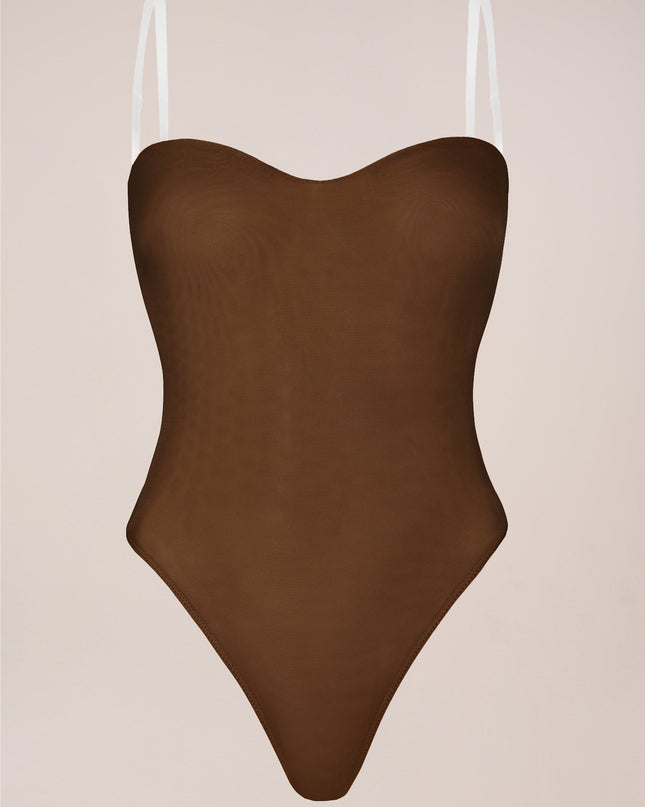 Chestnut Strapless Bodysuit