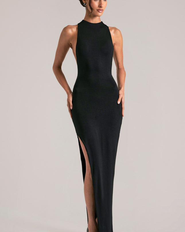 Black Sleeveless Maxi Dress