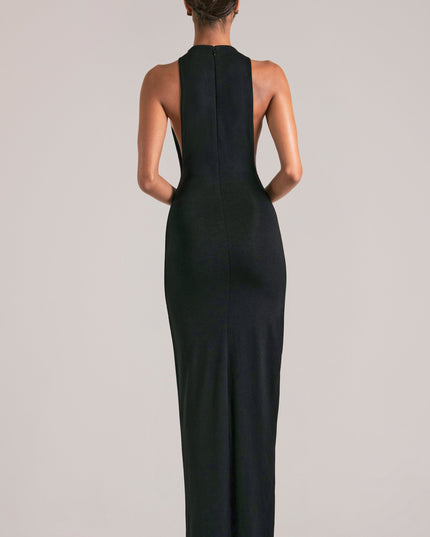 Black Sleeveless Maxi Dress