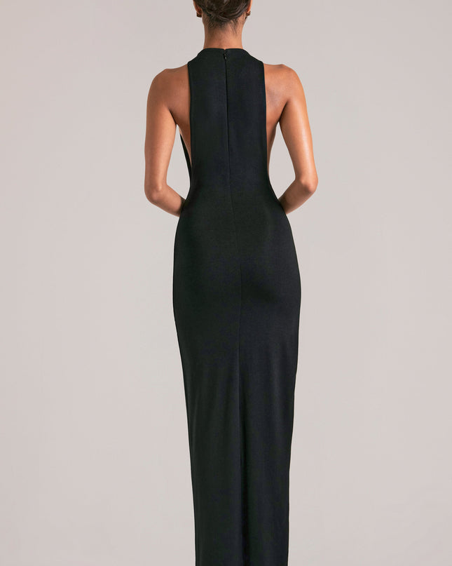 Black Sleeveless Maxi Dress
