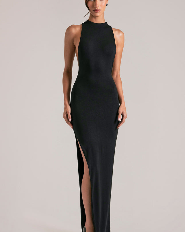 Black Sleeveless Maxi Dress
