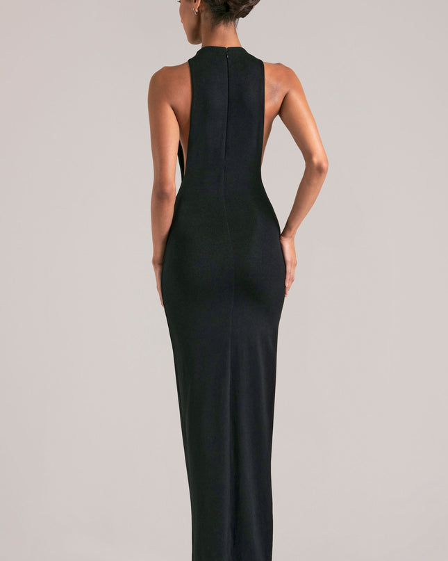 Black Sleeveless Maxi Dress