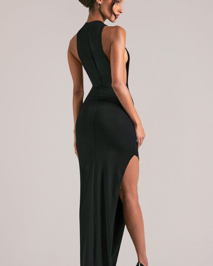 Black Sleeveless Maxi Dress