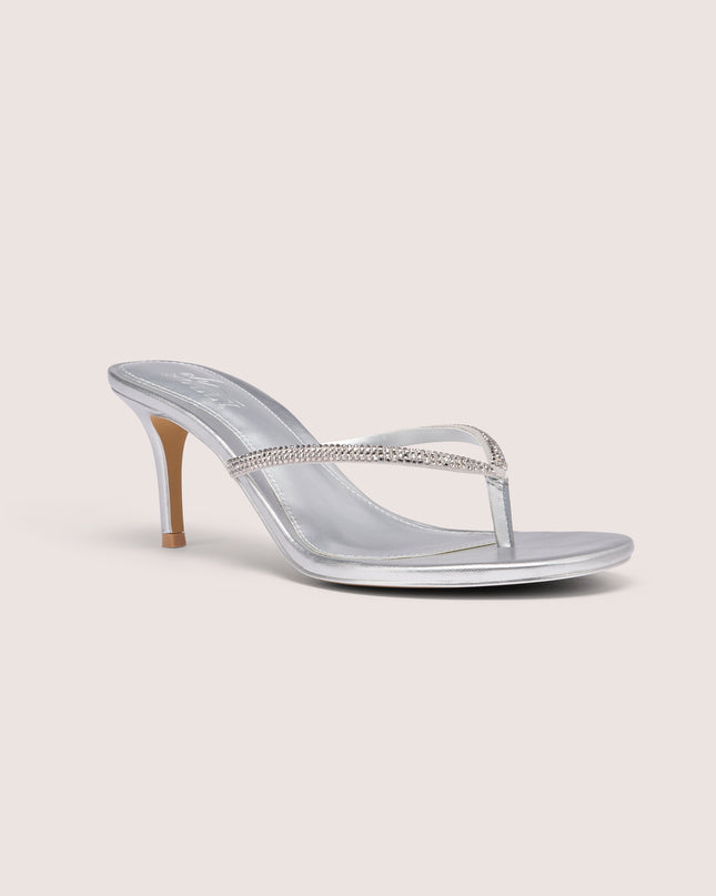 Silver Heeled Sandal