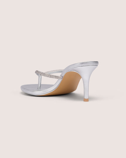 Silver Heeled Sandal