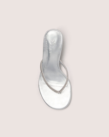 Silver Heeled Sandal