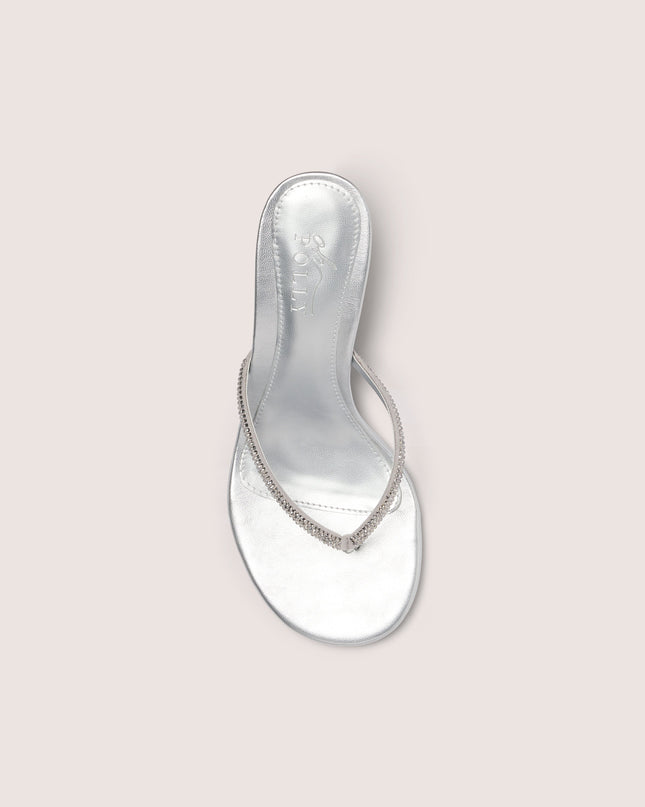 Silver Heeled Sandal