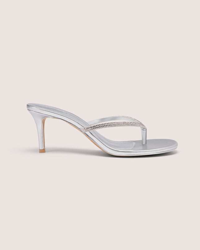 Silver Heeled Sandal