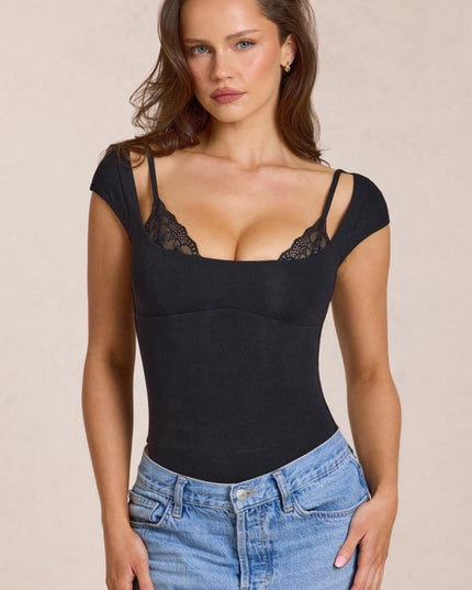 Black Modal Bodysuit