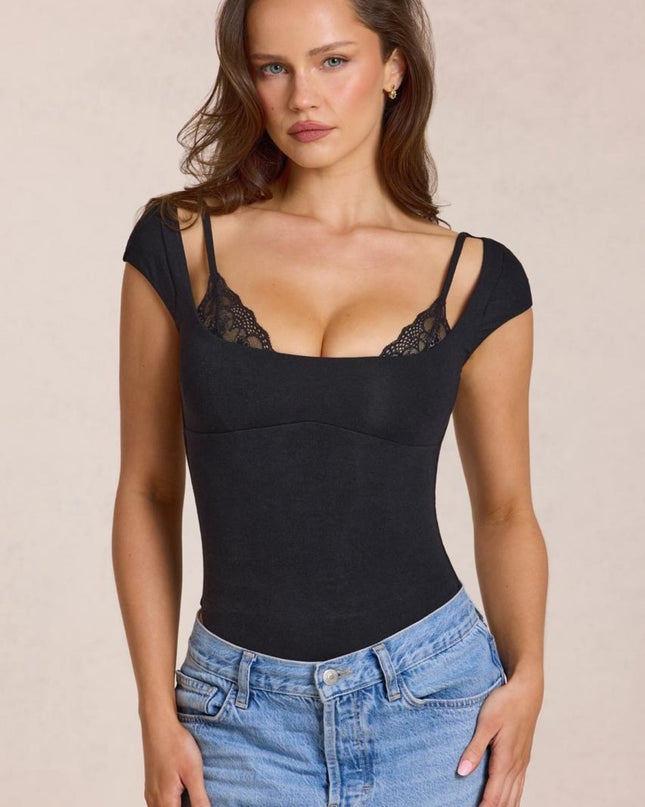Black Modal Bodysuit