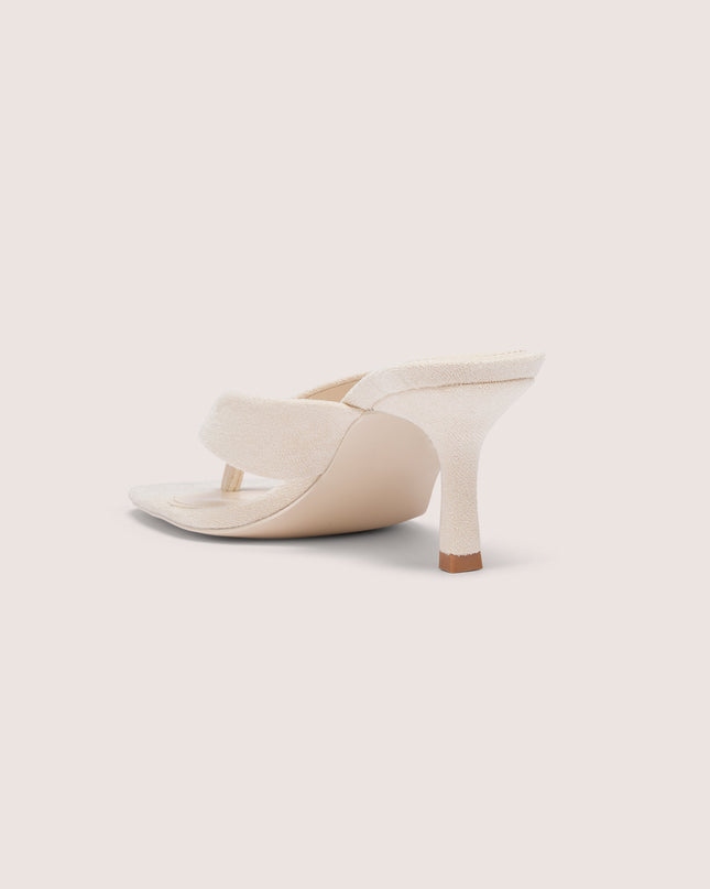 Oat Heeled Thong Sandals