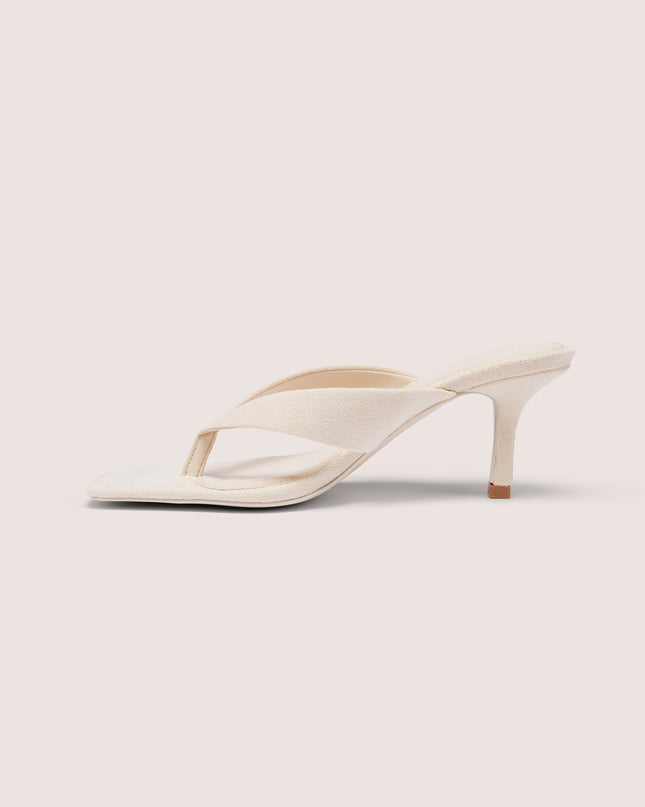 Oat Heeled Thong Sandals