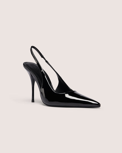 Black Sling-Back Heels