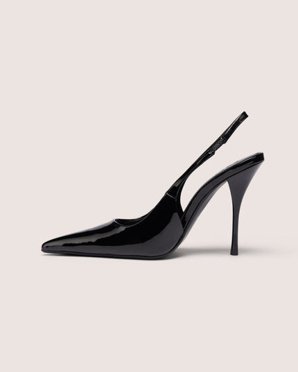 Black Sling-Back Heels