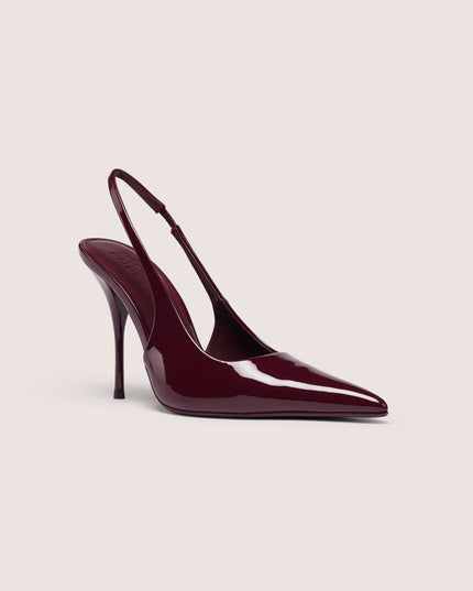Maroon Red Sling-Back Heels
