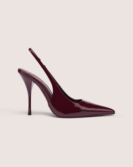 Maroon Red Sling-Back Heels