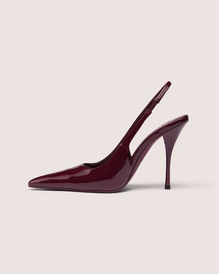Maroon Red Sling-Back Heels