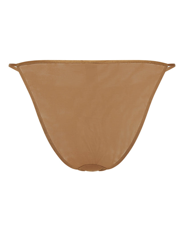 Almond Soft Mesh String Bikini