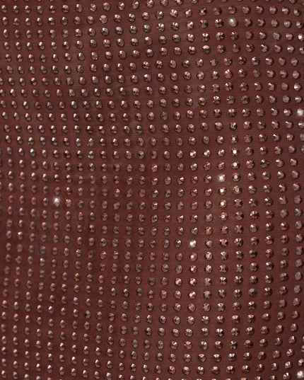 Espresso Embellished Mid Rise Maxi Skirt