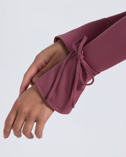 Plum Modal Square-Neck Midaxi Dress