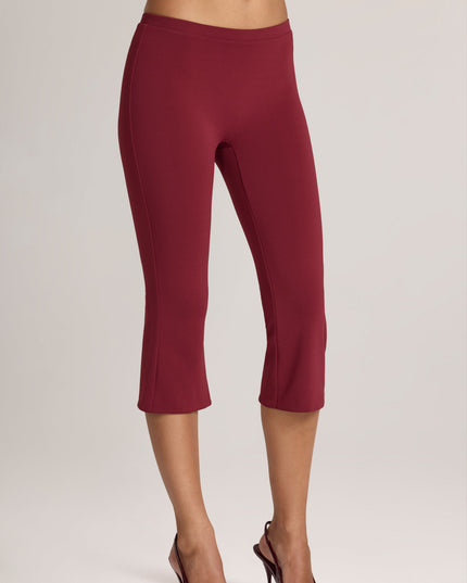 Wine Ponte Capri Trousers