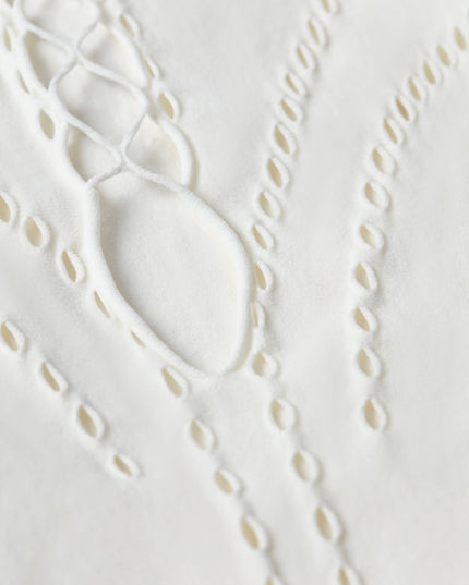 Ivory Lace-Up Halterneck Bodysuit