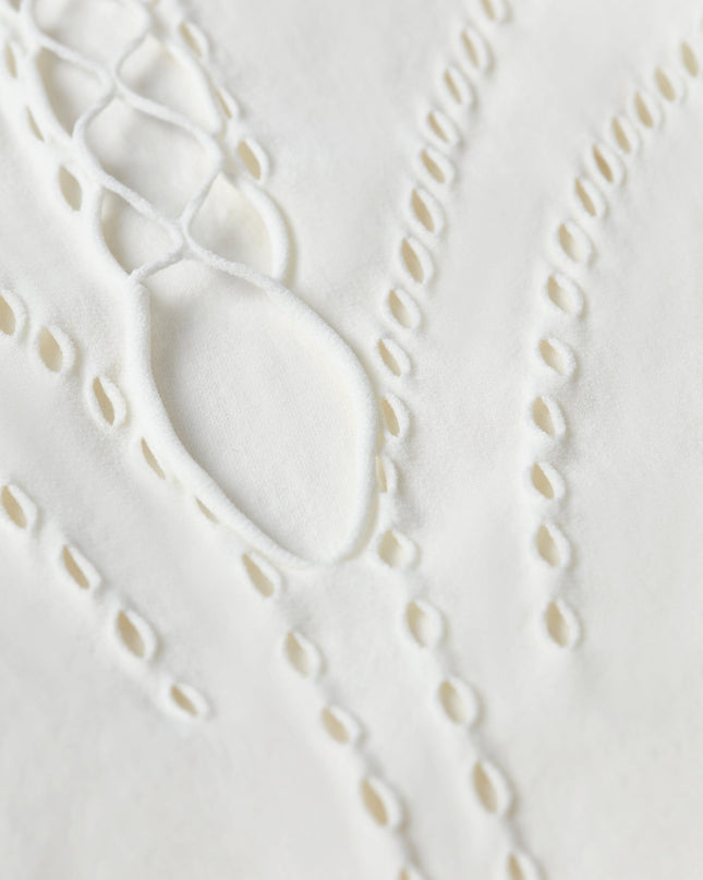 Ivory Lace-Up Halterneck Bodysuit