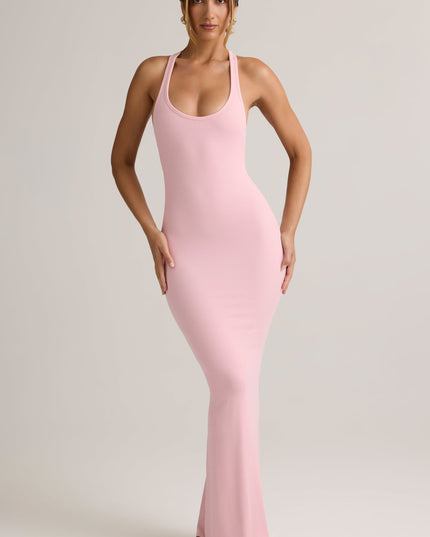 Candyfloss Pink Modal Racerback Maxi Dress