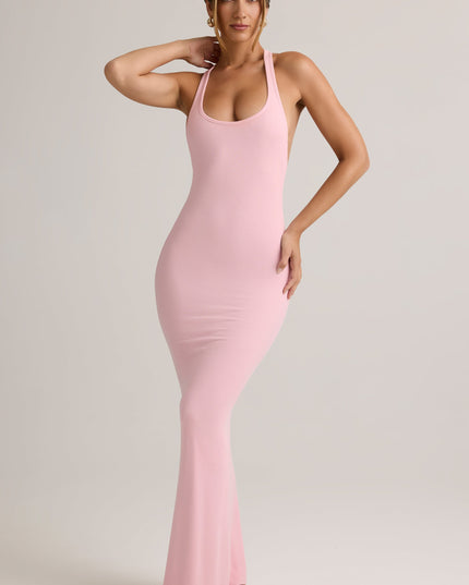 Candyfloss Pink Modal Racerback Maxi Dress