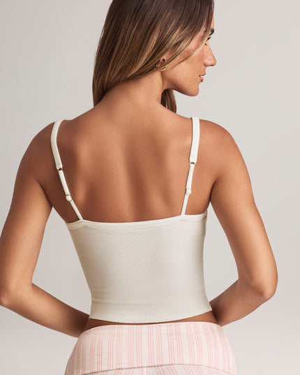 White Modal Square-Neck Camisole Top