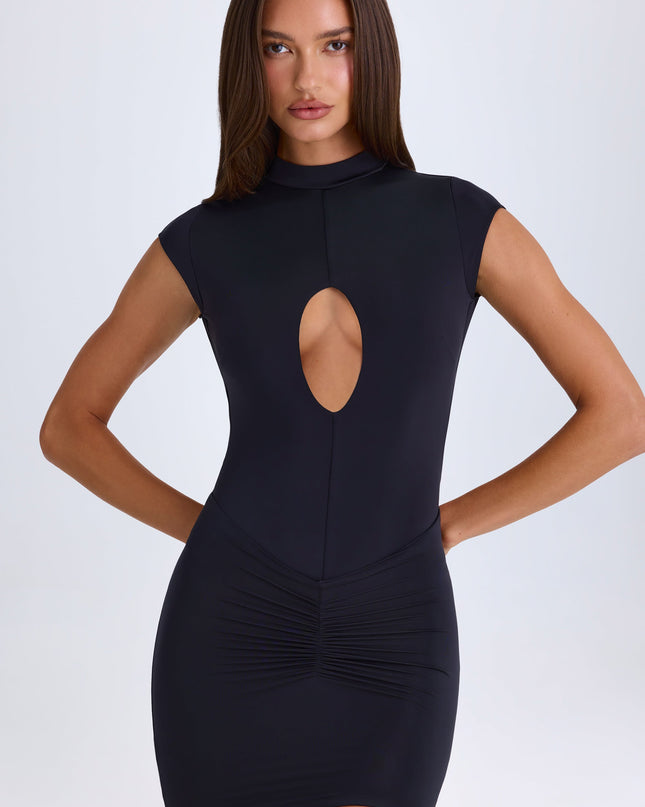 Black Cut-Out Bodysuit