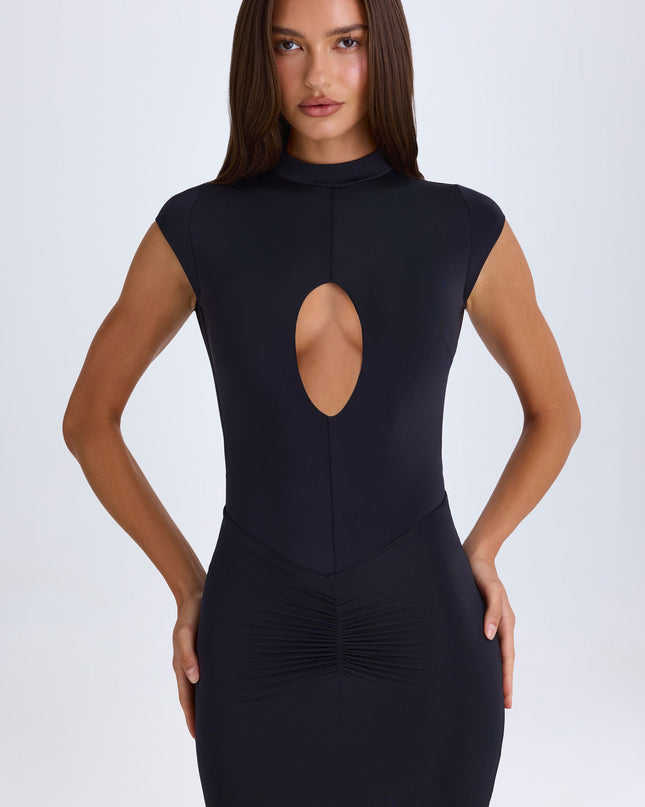 Black Cut-Out Bodysuit