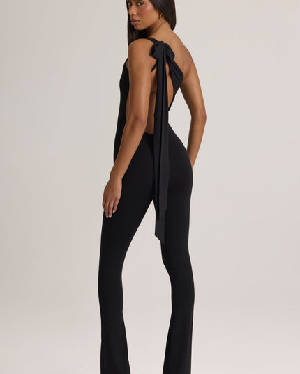 Black Modal One-Shoulder Jumpsuit