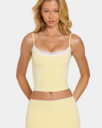 Butter Modal Lace-Trim Top