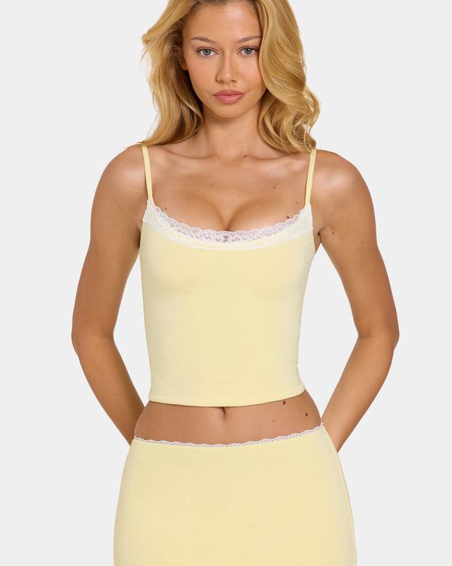Butter Modal Lace-Trim Top