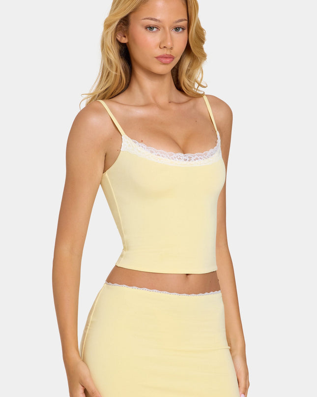 Butter Modal Lace-Trim Top
