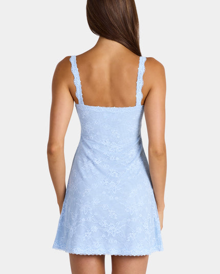 Arctic Blue Lace Mini Dress