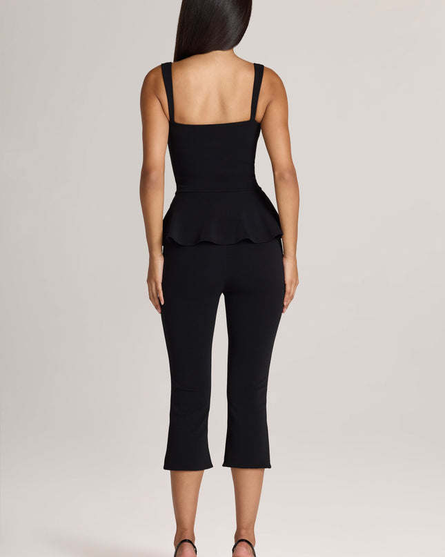 Black Ponte Capri Trousers