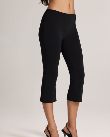 Black Ponte Capri Trousers